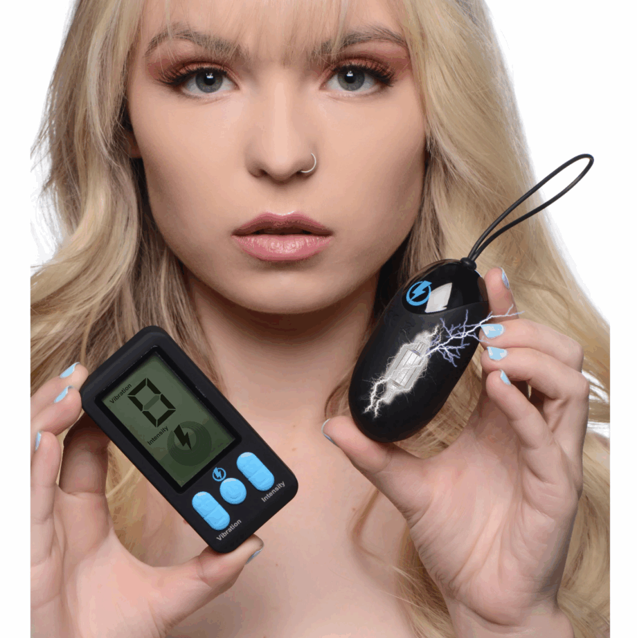 E-Stim Pro Silicone Vibrating Egg with Remote Control
