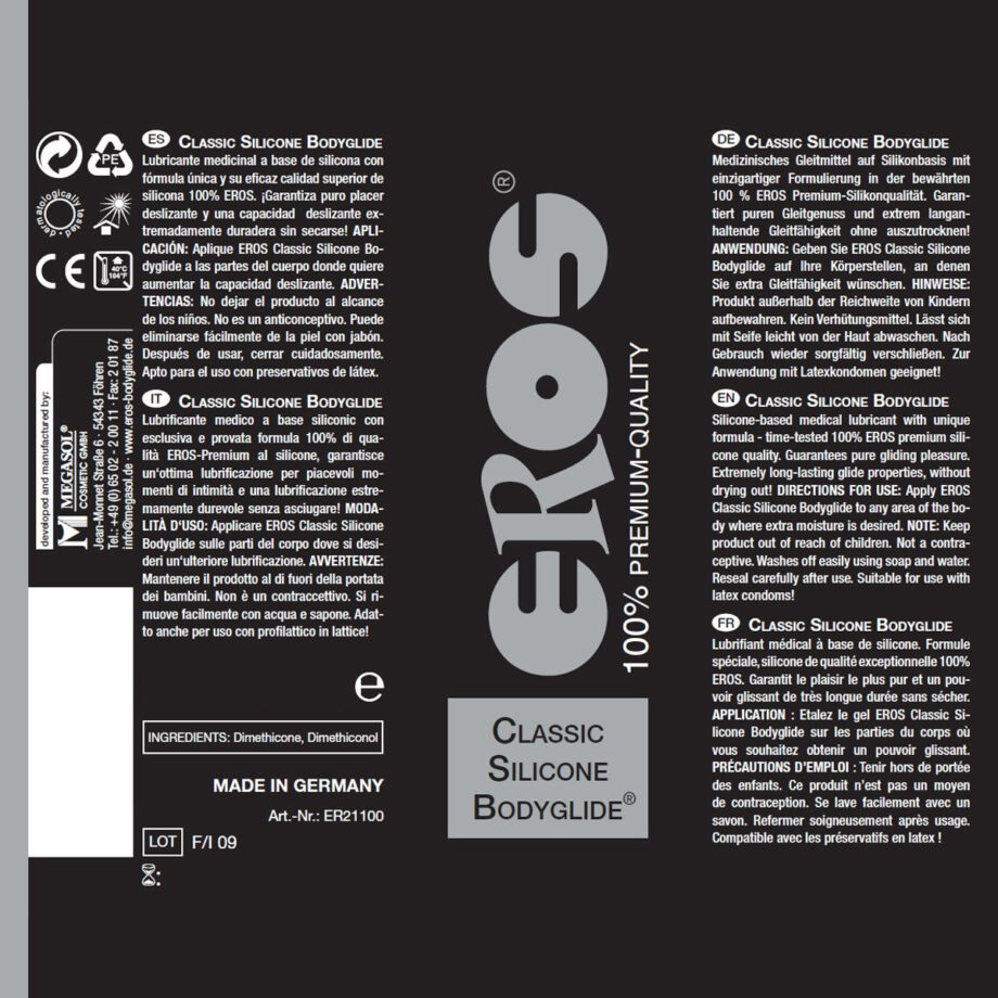 EROS Classic Silicone Bodyglide 50ml