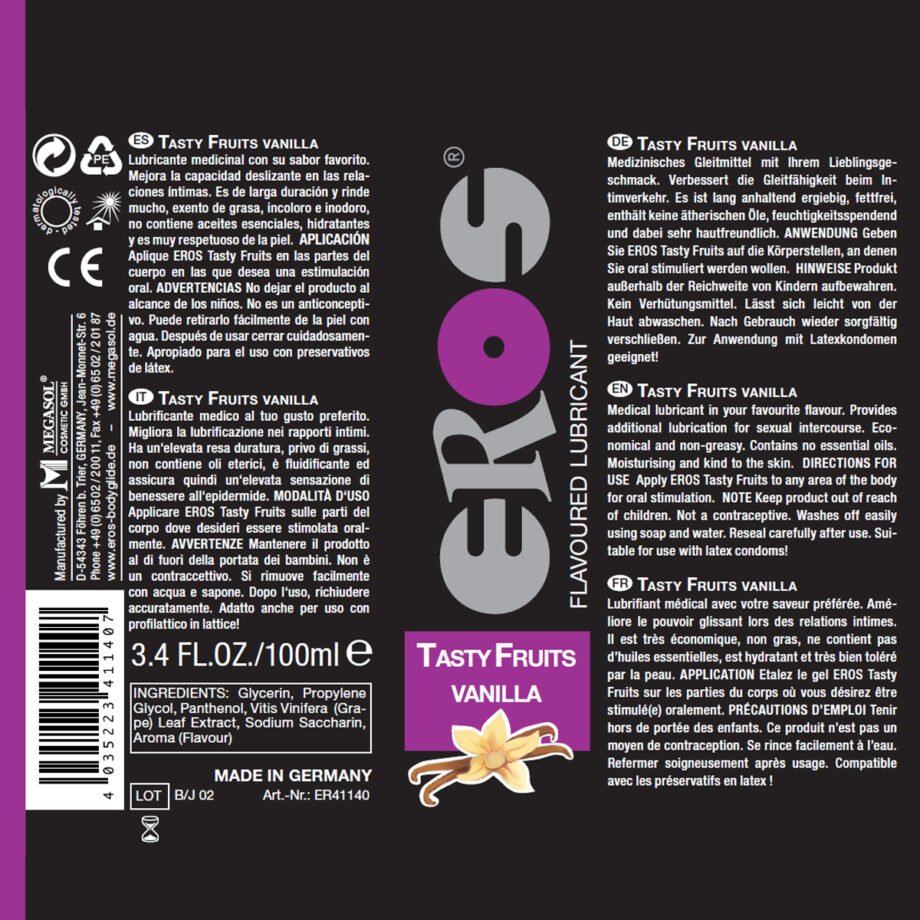 EROS Tasty Fruits - Vanilla 100ml