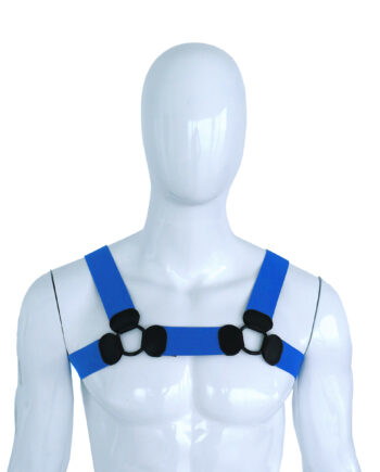 Elastic Chest Harness Blue L/XL