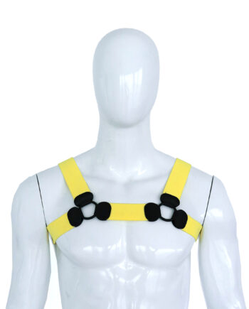 Elastic Chest Harness Yellow S/M