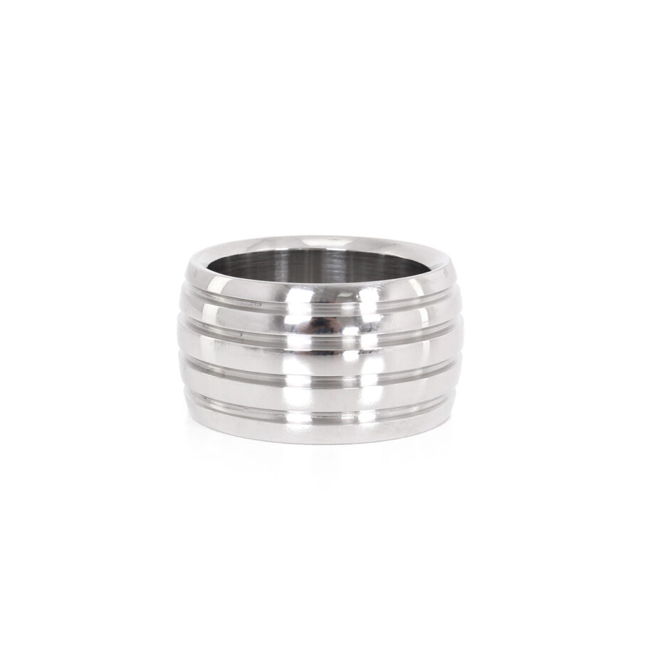Fancy Steel Donut Cockring 35 mm