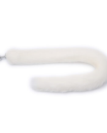 Fox Tail Plug White Long