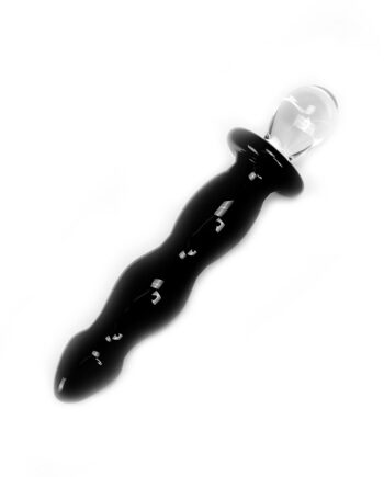 Glass Dildo Black Deluxe