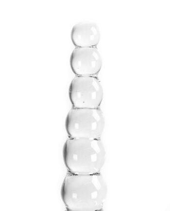 Glass Dildo Clear Balls