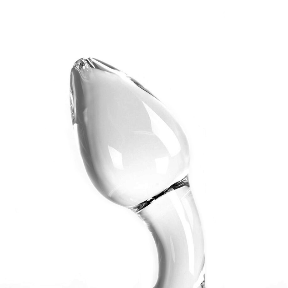 Glass Dildo Clear Butt Plug & O-ring