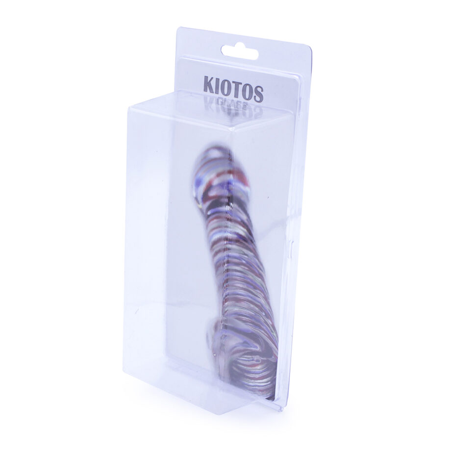 Glass Dildo Clear Penis Ribbed