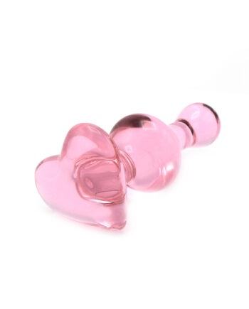 Glass Dildo Heart Love