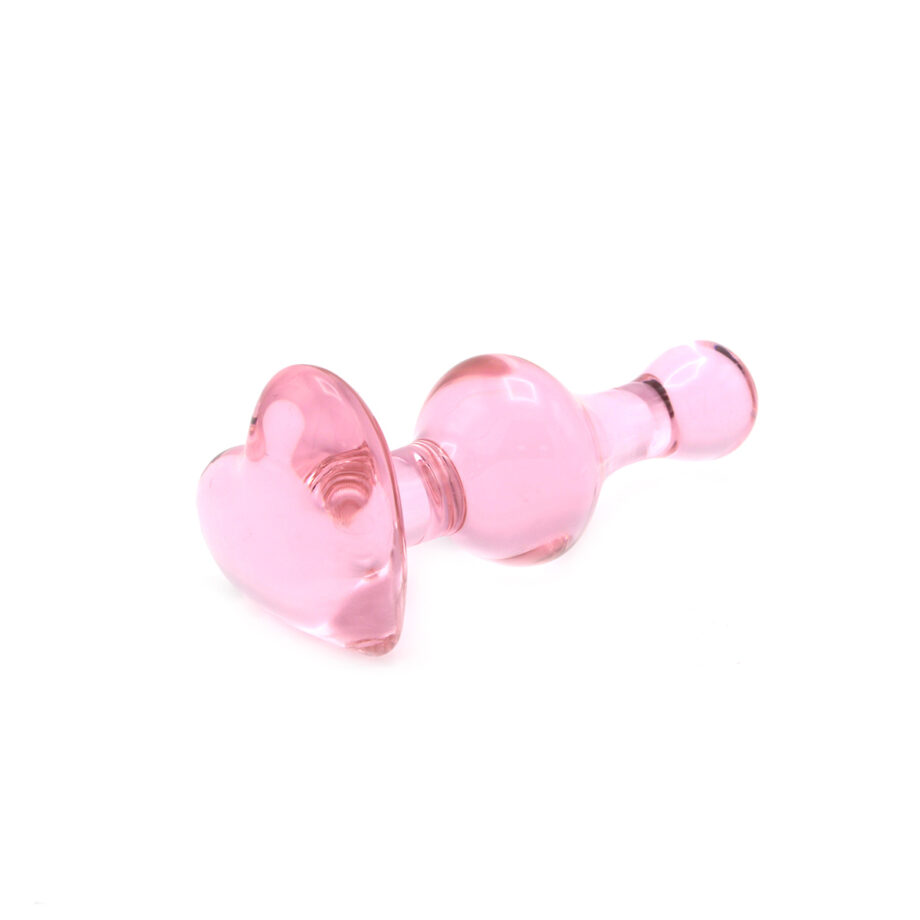 Glass Dildo Heart Love