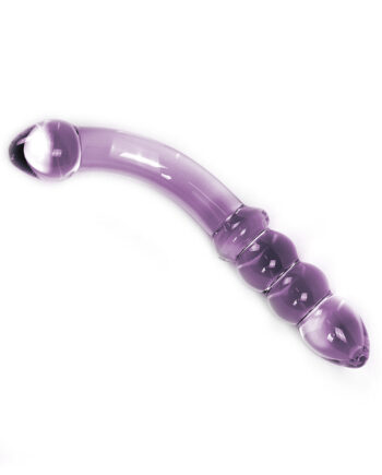 Glass Dildo Purple Curve