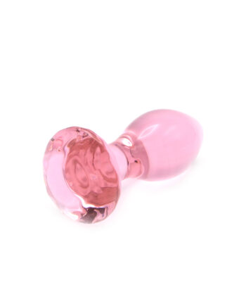 Glass Plug Crystal Gem Pink