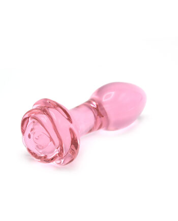 Glass Plug Rose Pink