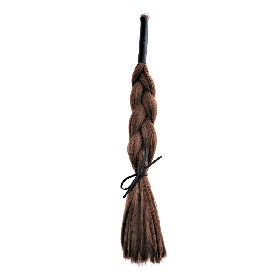 Hair Whip Brown Synthetic