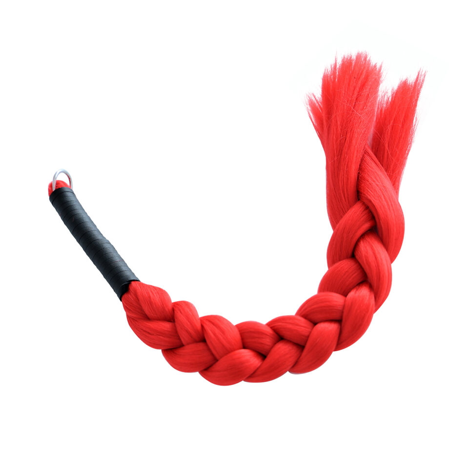 Hair Whip Red Synthetic