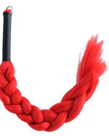 Hair Whip Red Synthetic
