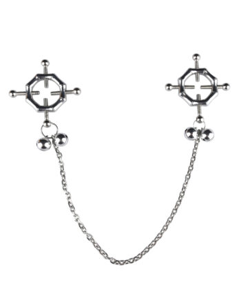 Hexagon-Shaped Nipple Clamps Tinkling Bells