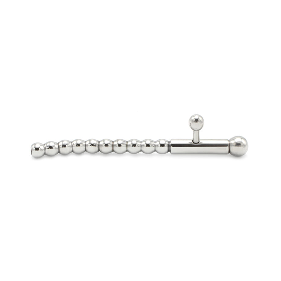 Hollow Penis Plug 2 Removable Nobs Curved