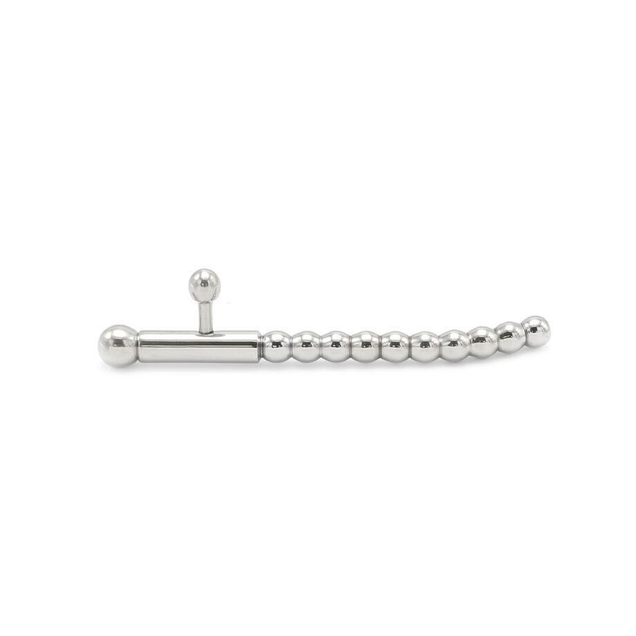 Hollow Penis Plug 2 Removable Nobs Curved