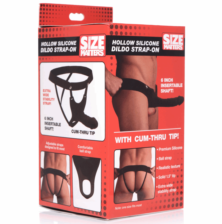 Hollow Silicone Dildo Strap-on
