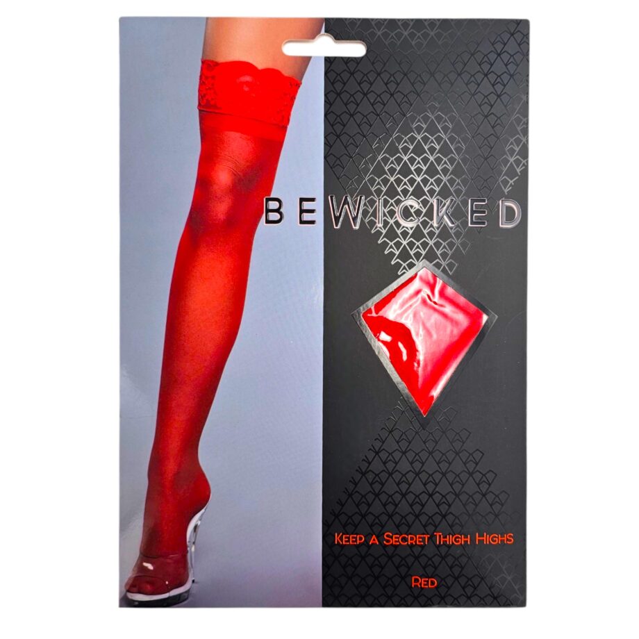 Keep A Secret Thigh Highs - RD / OS