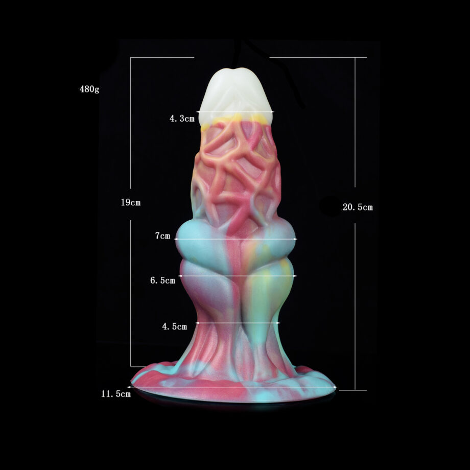 Kiotos Monstar Dildo Beast 71 Glow in de Dark