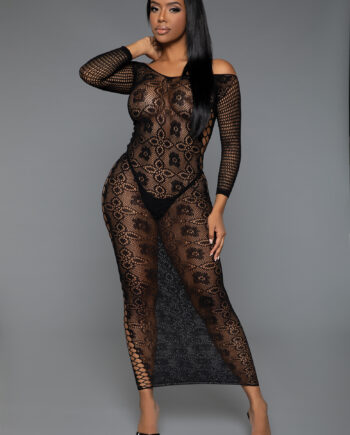Late Last Night Night Dress - BLK / OS
