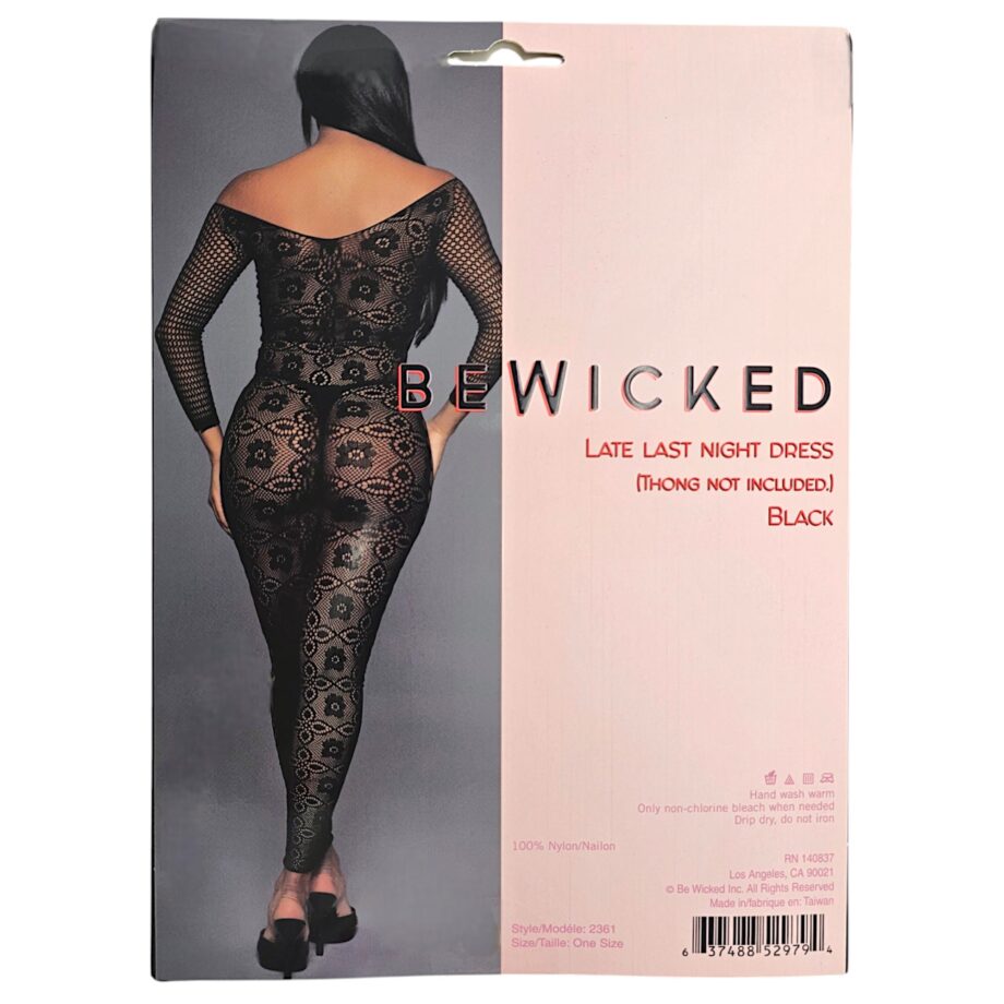 Late Last Night Night Dress - BLK / OS