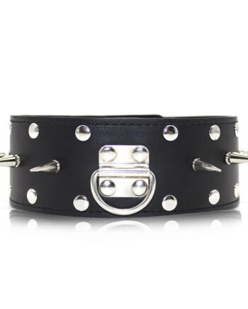 Leather Collar Spiked