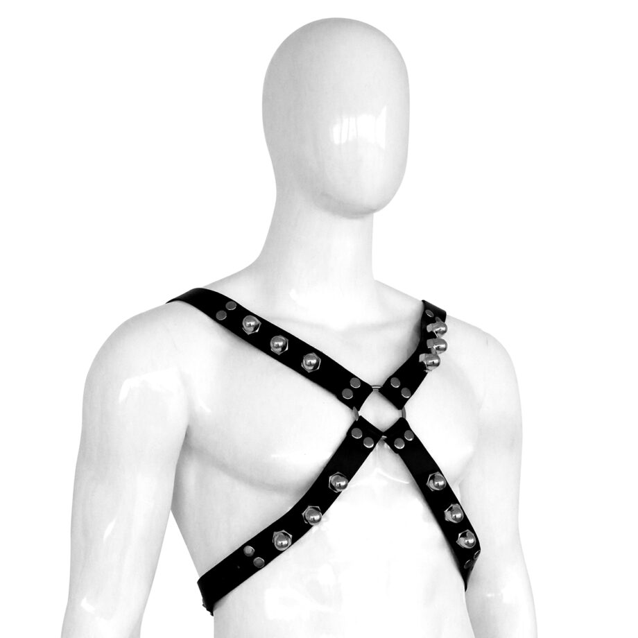 Leather Harness Spikey Nuts