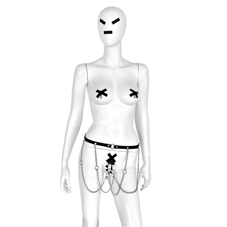 Leather Hip Belt and Rings with 4 Clamps
