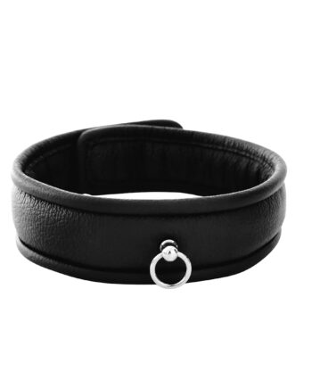 Leather Padded Collar Mini O-ring with Lock