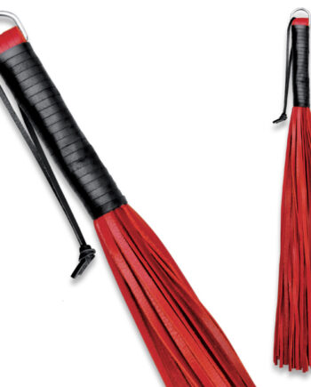 Leather Red Whip Soft - 48 Strings