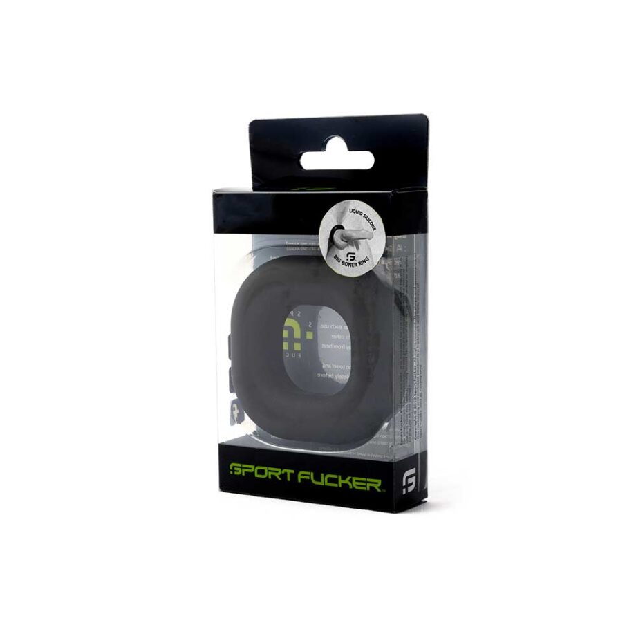 Liquid Silicone Big Boner Ring - Black