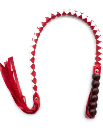 Mahogany Short Whip Red & White