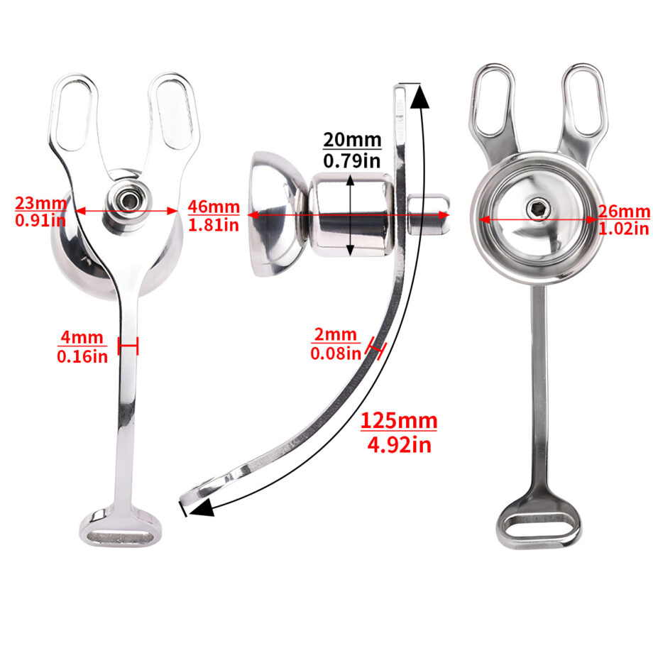 Male to Female Adjustable Chastity Device with Belt