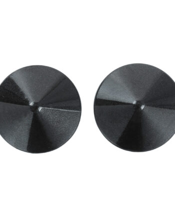 Metal Round Nipple Covers Black