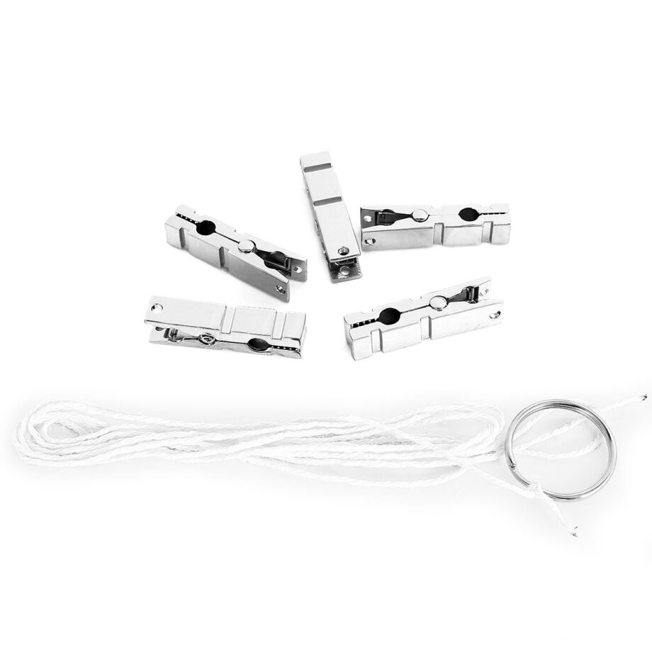 Modern Zinc Alloy Nipple clamps 5x Set with Rope