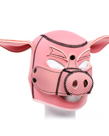 Neoprene Pink Pig BDSM Hood