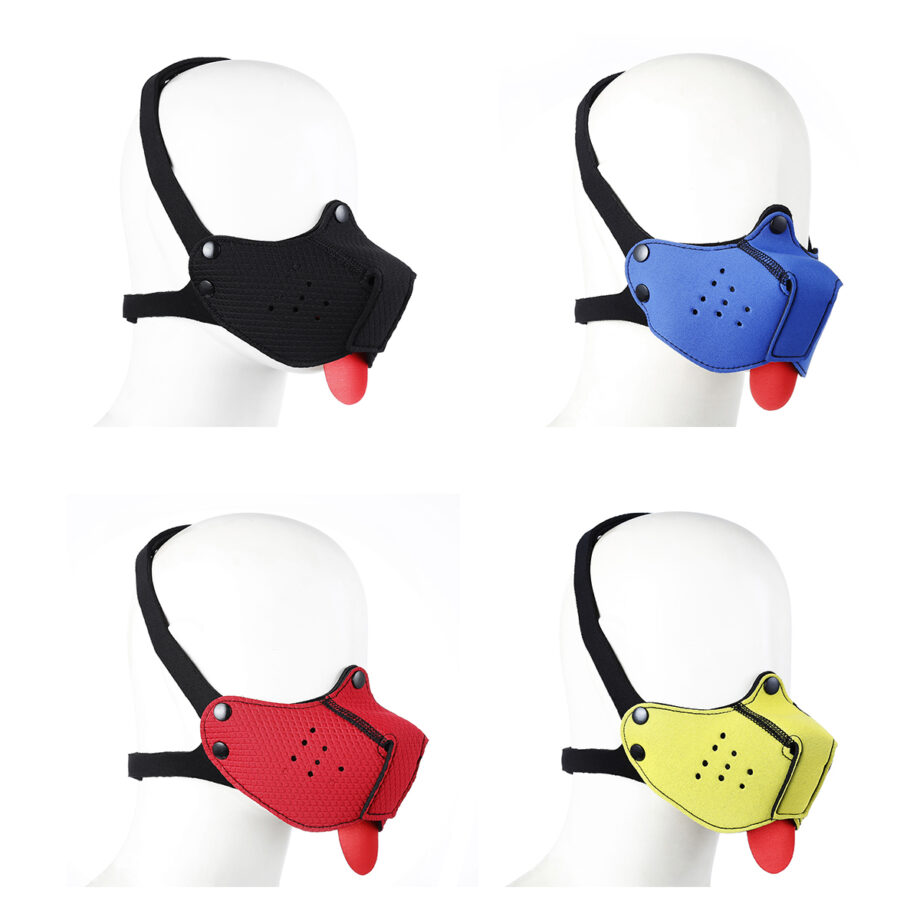 Neoprene Puppy Dog Black Mouth Mask