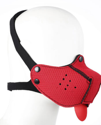 Neoprene Puppy Dog Red Mouth Mask