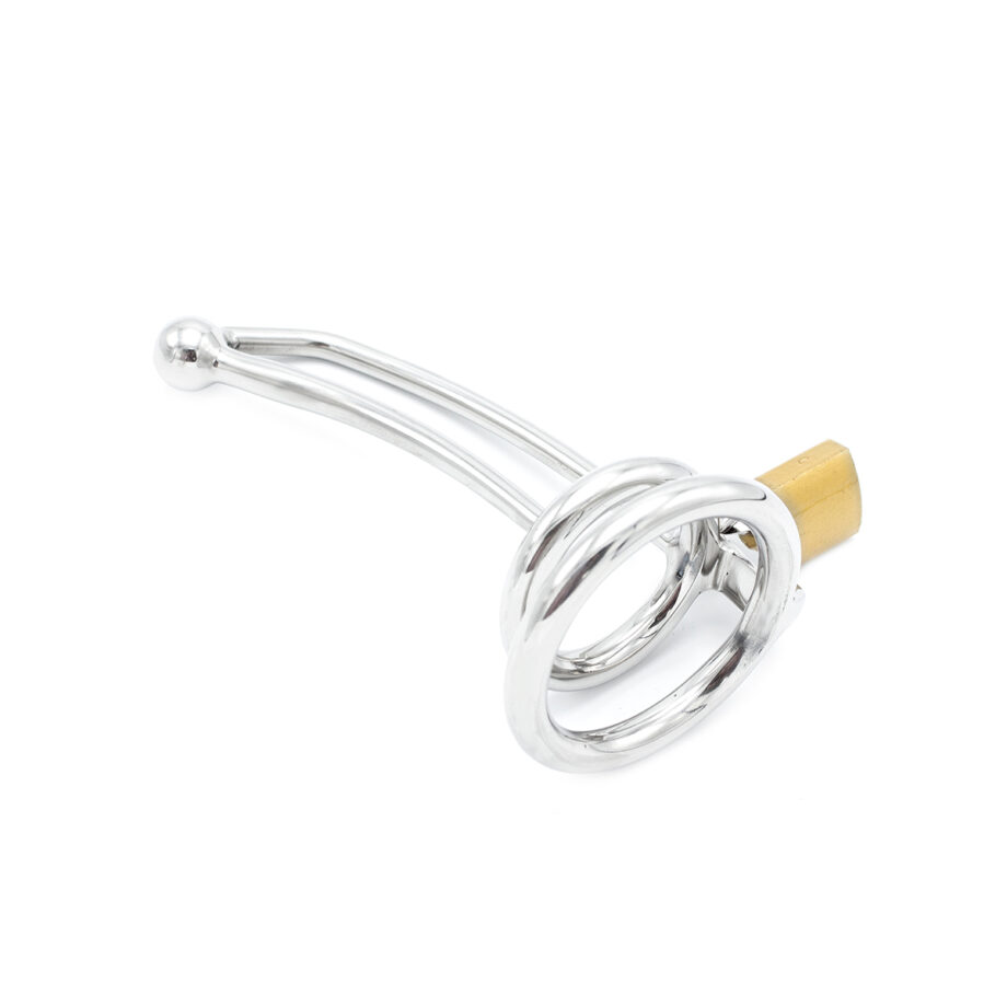 Penis Lock with Hollow Curved Penis Stick