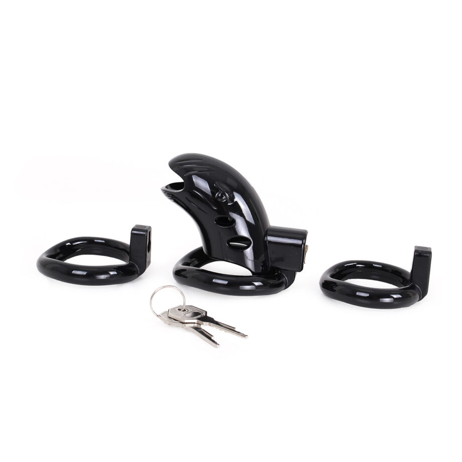 Plastic Chastity Cage Black