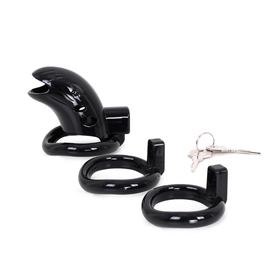 Plastic Chastity Cage Black