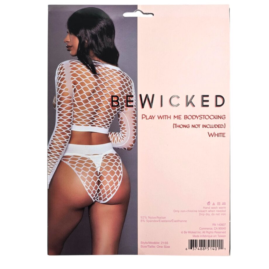 Play With Me Bodystocking - WH / OS