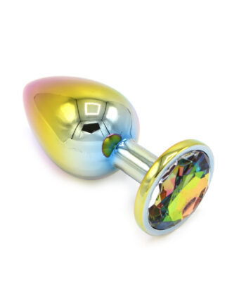 Rainbow Butplug with Gem L