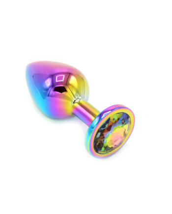 Rainbow Butplug with Gem M