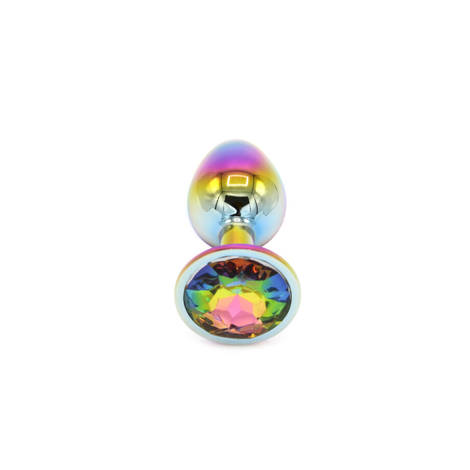 Rainbow Butplug with Gem S
