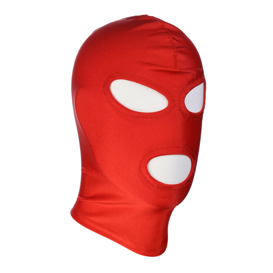 Red BDSM Hood Classic 3 Hole