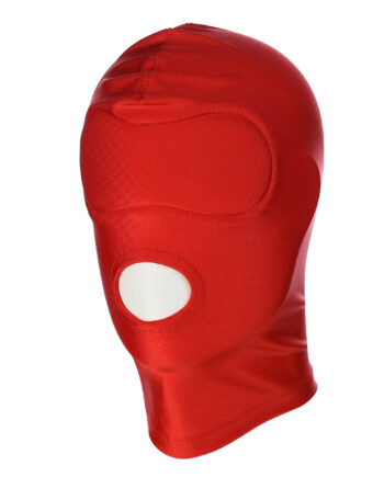 Red BDSM Hood Mouth Only