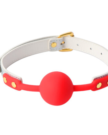 Red Mouthg Gag White Neon Shine